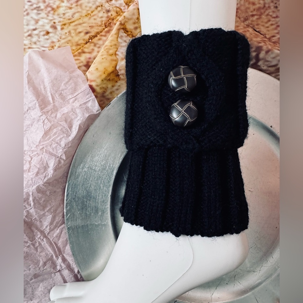 NWT Black Knit Boot Socks